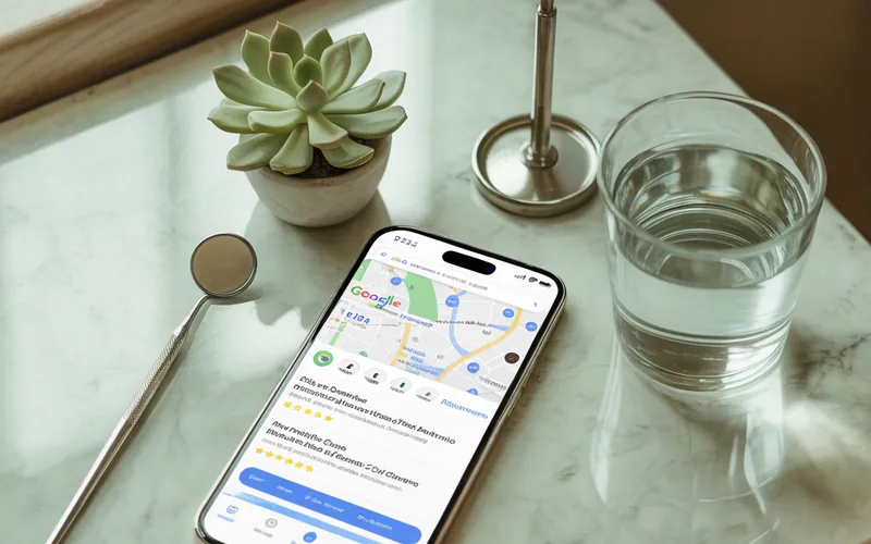 Google Maps rezultati pretrage za stomatološku ordinaciju sa recenzijama i lokalnim SEO rangiranjem